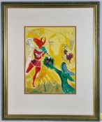 Marc Chagall Original Lithograph In Colours. 
