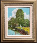 Framed Italian Oil On Canvas By G. Amalfitani
