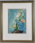 Marc Chagall Original Lithograph In Colours. 