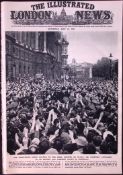 VE Day Headlines The War Is Over Scarce Original 80 Years Old Newspaper.