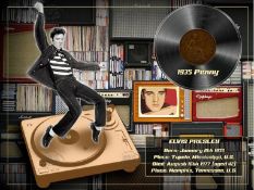 Elvis Presley The King Original 1935 Birth Penny Designed Metal Coin Gift Set