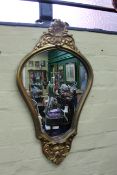 Vintage Gilt Shaped Mirror