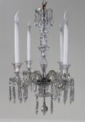 Fine Four Arm Light Crystal Chandelier
