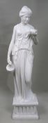 Large Marble Style Statue of the Goddess Hebe
