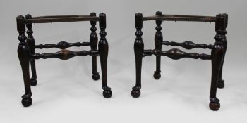 Pair of Antique Country Stool Frames