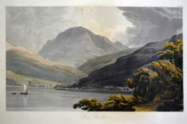 {Antique Print] Ben Vorlich From Robson's Scenery of The Grampian Mountains 2nd Edition 1819