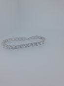 Silver CZ Set Dress Bracelet