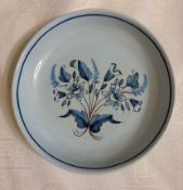 Small Earthenware Vintage Floral Motif Plate