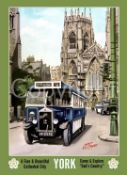Welcome To Historical York Gods Country Holiday Poster Style Metal Wall Art