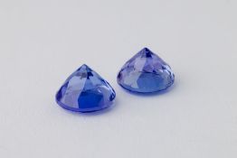 Tanzanite Pair, 1.05 & 1.06 Ct