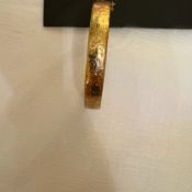 Vintage 9ct Rolled Gold Deco Hinged Bangle