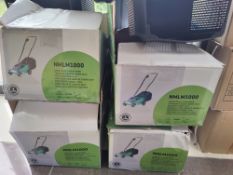 4 x Generic Lawn mowers (Open boxes)