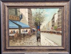 Original Oil On Canvas By Italian Artist Marangoni