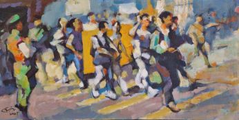 Luk Kwok Yuen Original Oil On Canvas.