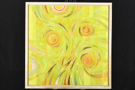 Original Framed Mixed Media Painting On Canvas By The Late Alex Jawdokimov.