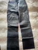 Europa Leather Trousers, Black. Size 6T