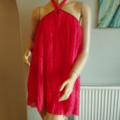 Ladies New With Tags £40 Topshop Coral Lined Tunic Halterneck Top Tunics x 8 Sz8 RRP £320