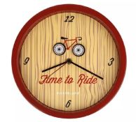 500 x Brand New Kikkerland Clock Bike Time To Ride Moving Bike £24.99 RRP £12500
