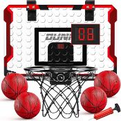 50 x Basketball Hoop Indoor With 4 Balls, Over The Door for Kids and Adults, Toy Gift for Boys Gi...