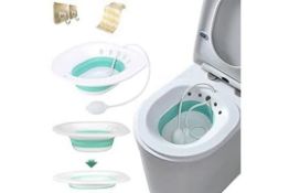 Sitz Baths Toilet Seat Sink for Postpartum Care, Elderly, Hemorrhoid Treatment.