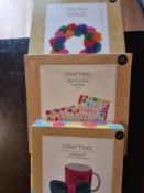 Minimum of 10 Brand New Craft Packs With A Retail Value Exceeding £36, No VAT On Hammer