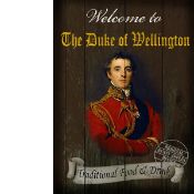 Title: Duke of Wellington Traditional Pub Sign Metal Wall ArtDescription: _ Approx Size 12Ó x 8Ó (