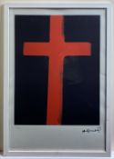 Andy Warhol, Red Cross, Original, Limited Edition, Print