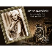 Title: Actress Golden Age of Hollywood Jayne Mansfield Metal Wall ArtDescription: _ Approx Size