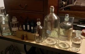 A Rare and Evocative Collection of Twelve Victorian Chemist Bottles From Cope & Taylors Pharmacy