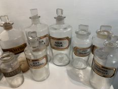 Magnificent Collection of Pharmacy Victorian Bottles