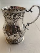 A Fine Victorian Sterling Silver Tankard By Henry Holland London 1895