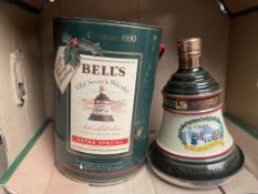 Bells Decanter Christmas 1990. Boxed, Sealed