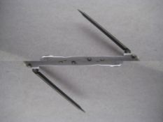 Victorian Silver Hafted Twin Steel Bladed Penknife