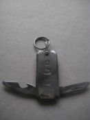 Vintage Silver Hafted Twin Steel Bladed Penknife