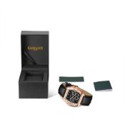 Gamages of London Hand Assembled Pride Mechanical Quartz Rose Black - 5 YR Warranty & Free Delive...