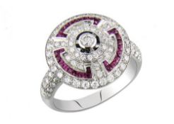A Fully Restored Art Deco Style Target Ring