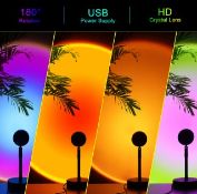 6 x Sunset Atmosphere Desk Lamp 4 Colours USB L13