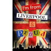 I'm From Liverpool And Proud Large Metal Wall Art