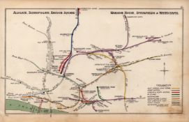 London Aldgate Bishopsgate Spitalfields & Whitechapel Antique Railway Diagram-45.