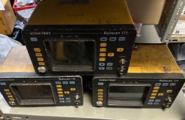 3x Soatest Railscan 125 - Missing Batteries