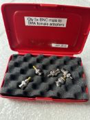 5x Agilent Rosenberger BNC Male To SMA Female Adapters