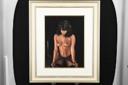 Title: Nude Study Painting by De CasseDescription: 5292 - Stunning original pastel of a nude by De