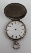 Antique Silver Pocket Watch – Key-Wind Open Face Case