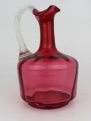 Victorian Cranberry Glass Jug