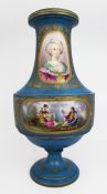 Large Late 19th-Century Sèvres-Style Porcelain Vase, Circa 1880–1900