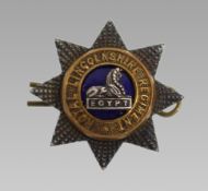 Royal Lincolnshire Regiment Egypt Sweetheart Brooch by J R Gaunt