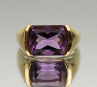Vintage 9ct Gold Amethyst Ring