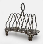 Victorian Silver-Plated Toast Rack by Elkington & Co