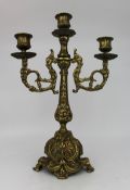 Decorative Vintage Brass Candelabra