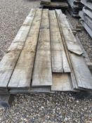 25x Hardwood Dry Sawn English Chestnut Featheredge Boards / Timber Planks